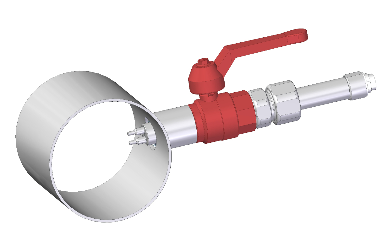 Kugelhahn für Einbau unter Druck BV-PI Kugelhahn für Einbau unter Druck BV-PI